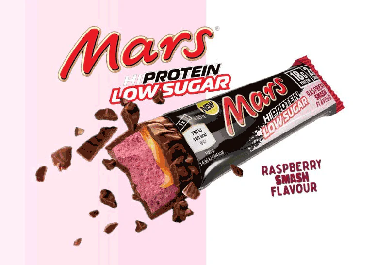 Mars Low Sugar High Protein Bar · Raspberry Smash · 12x55g - Image 5